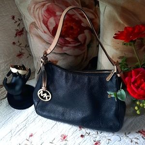 MICHAEL KORS Black Leather Bag